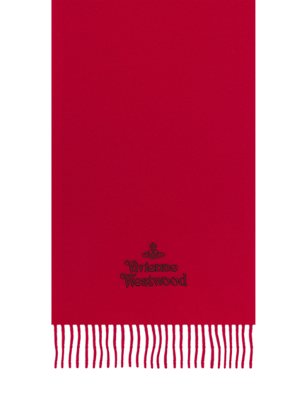 Vivienne Westwood Pure Wool Scarf, Red, Red