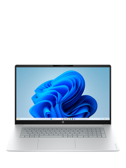 HP OmniBook 3 Laptop, Intel Core 3 Processor, 8GB RAM, 512GB SSD, 17.3” HD+, Glacier Silver, Glacier Silver