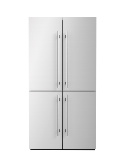 ILVE Roma R91SCD Freestanding 60/40 Cross Door Fridge Freezer, Stainless Steel Satin