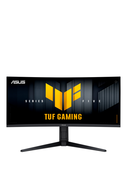 ASUS TUF Gaming VG34WQL5A Wide Quad HD Curved Gaming Monitor, 34", Black, Black