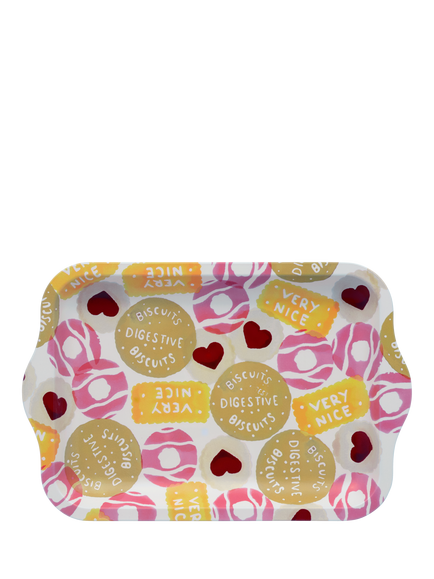 Emma Bridgewater Biscuits Small Tin Tray, Multi, Multi