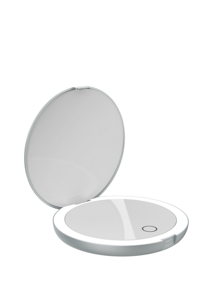 LUNA London Compact 2.0 Mirror, Chalk Grey