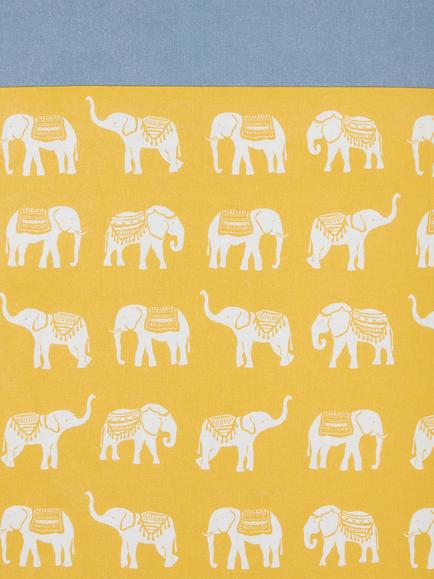John Lewis Elephant Safari Ironing Board Cover, Mustard - view 2, Mustard