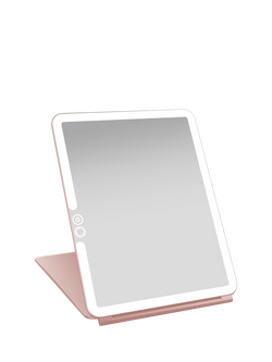 LUNA London Eclipse Travel Mirror, Rose Gold