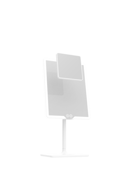 LUNA London Orbit Standing Vanity Mirror, Alpine White