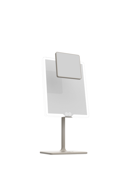 LUNA London Orbit Standing Vanity Mirror, Soft Stone