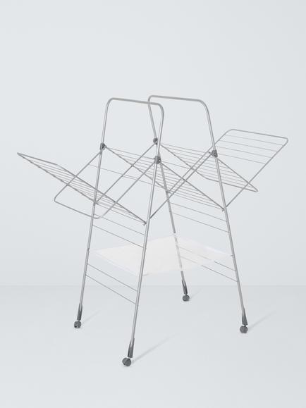 John Lewis Multi Dry Indoor Clothes Airer, Silver, Siliver
