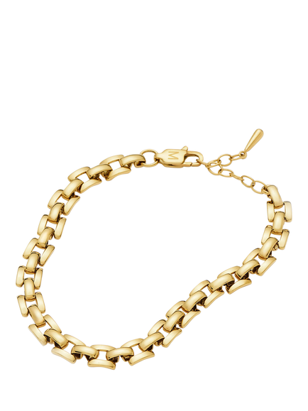 Missoma Timepiece Link Chain Bracelet, Gold - view 2, Gold