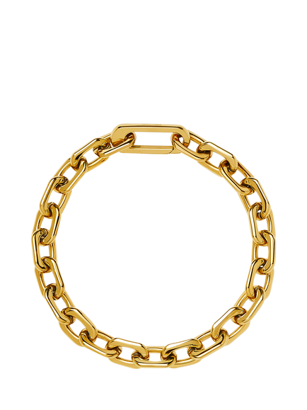 Missoma Square Paperclip Chain Bracelet, Gold, Gold