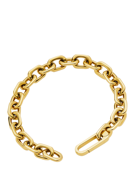 Missoma Square Paperclip Chain Bracelet, Gold - view 2, Gold