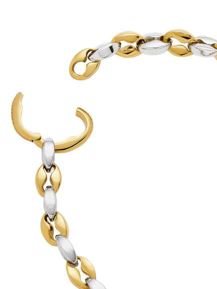 Missoma Mariner Chain Bracelet, Gold - view 2, Gold/Silver