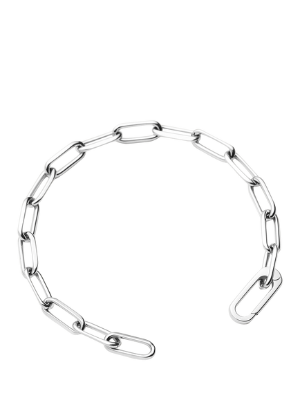 Missoma Classic Paperclip Chain Bracelet, Silver - view 2, Silver