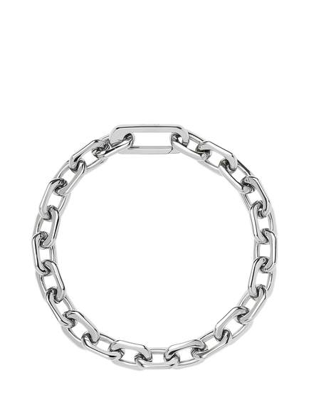 Missoma Square Paperclip Chain Bracelet, Silver, Silver