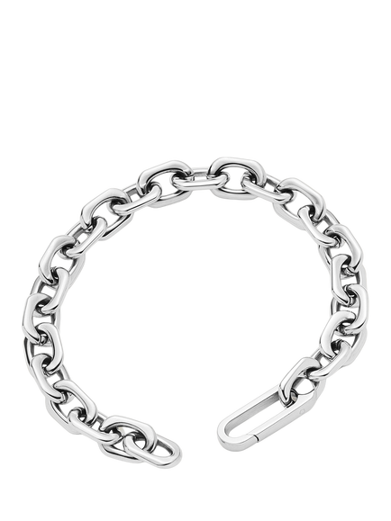 Missoma Square Paperclip Chain Bracelet, Silver - view 2, Silver