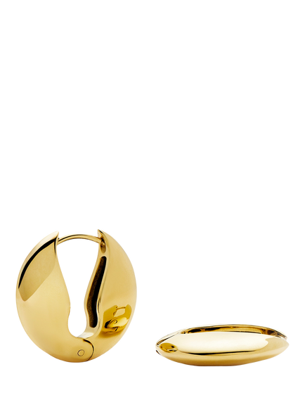 Missoma Keyhole Hoop Earrings, Gold