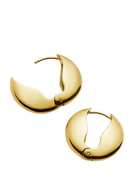 Missoma Keyhole Hoop Earrings - view 2, Gold