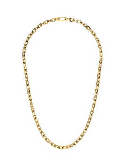 Missoma Square Paperclip Chain Necklace, Gold