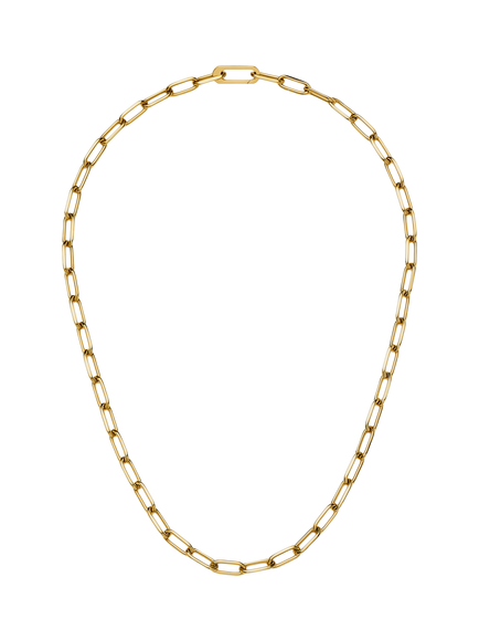 Missoma Classic Paperclip Chain Necklace, Gold, Gold