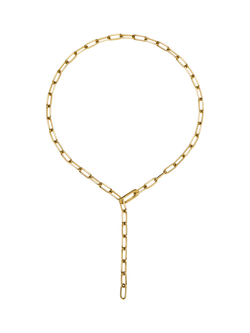 Missoma Classic Paperclip Chain Necklace, Gold - view 2, Gold