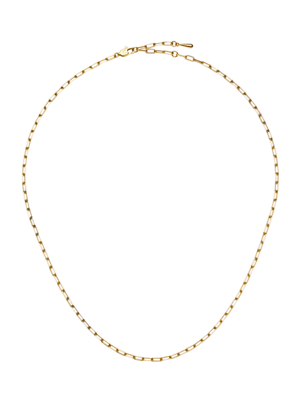 Missoma Mini Paperclip Chain Necklace, Gold, Gold