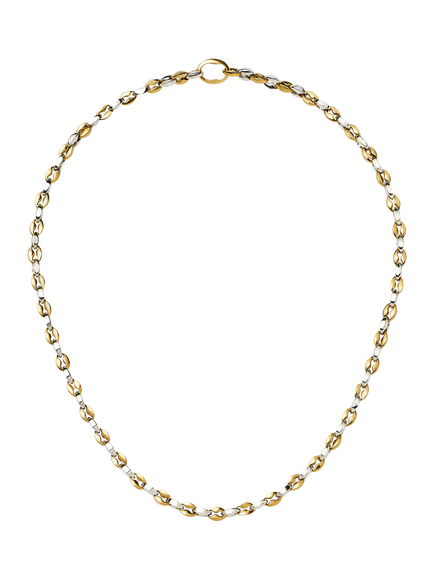 Missoma Mariner Short Chain Necklace, Gold/Silver, Gold/Silver