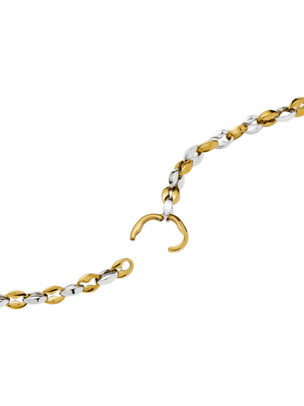 Missoma Mariner Short Chain Necklace, Gold/Silver - view 2, Gold/Silver