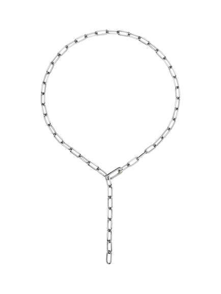 Missoma Classic Paperclip Chain Necklace, Silver - view 2, Silver