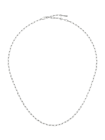 Missoma Mini Paperclip Chain Necklace, Silver, Silver