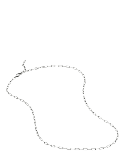 Missoma Mini Paperclip Chain Necklace, Silver - view 2, Silver