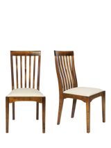 Laura Ashley OUTLET Garrat Dining Chairs, Set of 2, Dark Brown