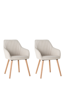 John Lewis OUTLET Toronto Dining Armchairs, Set of 2, Natural, Natural
