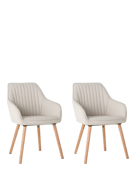 John Lewis OUTLET Toronto Dining Armchairs, Set of 2, Natural, Natural