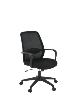 John Lewis OUTLET Cole Office Chair, Black, Black