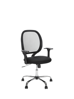 John Lewis OUTLET ANYDAY Penny Office Chair, Black, Black