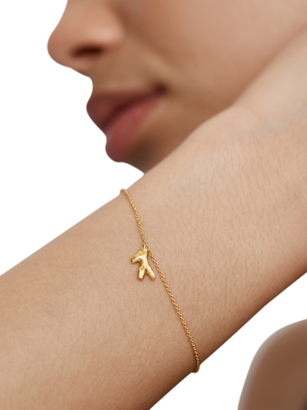 Monica Vinader Coral Fragment Chain Necklace, Gold - view 2, 18k Gold Vermeil