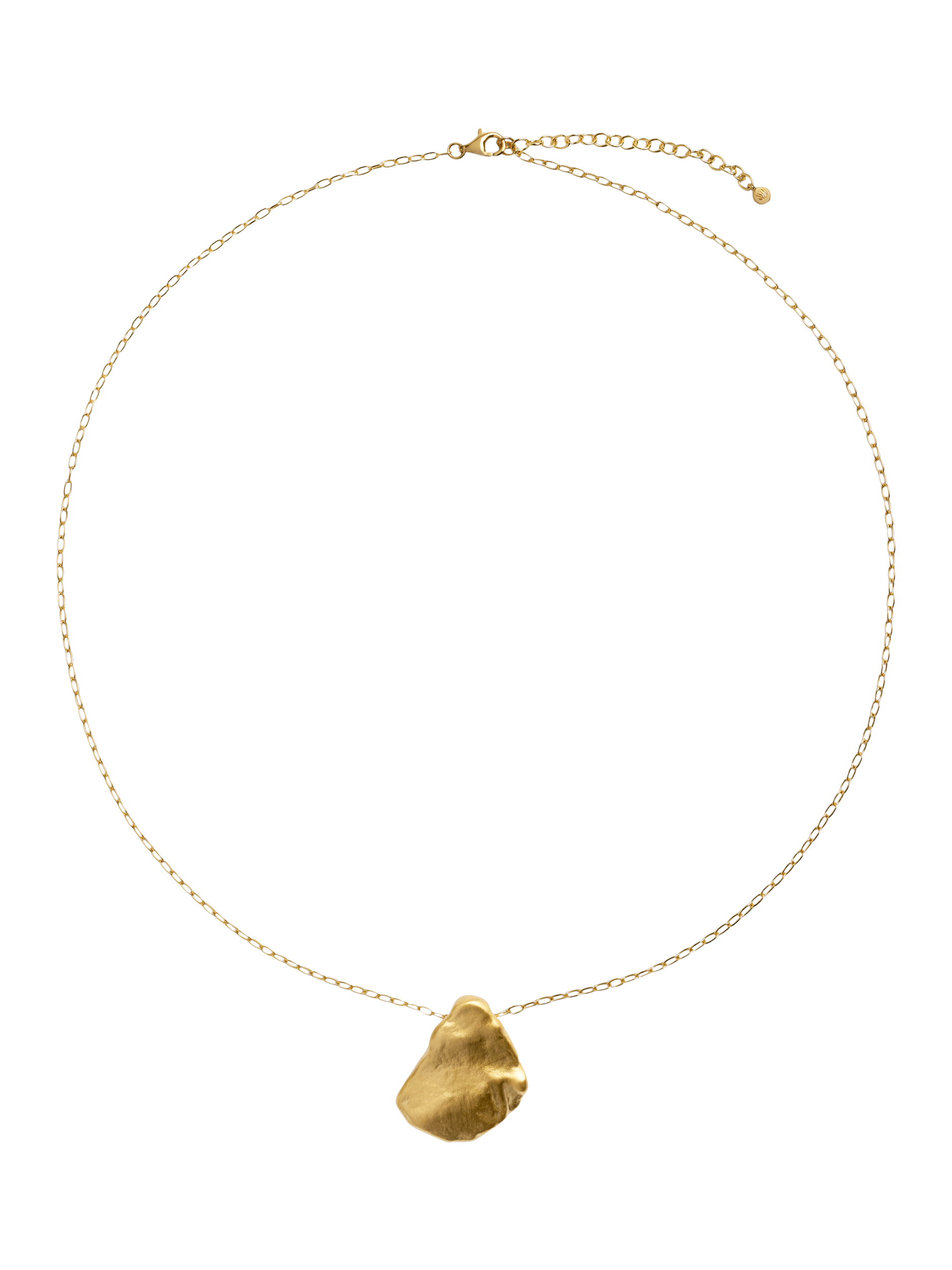 Monica Vinader Bold Shell Fragment Chain Necklace, Gold