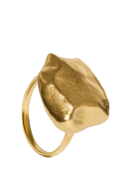 Monica Vinader Fragments Bold Ring, Gold, Gold