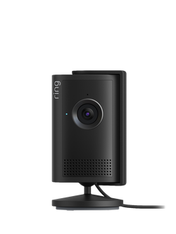 Ring Indoor Camera Plus Smart Security Camera with Built-in Wi-Fi, Black, Black