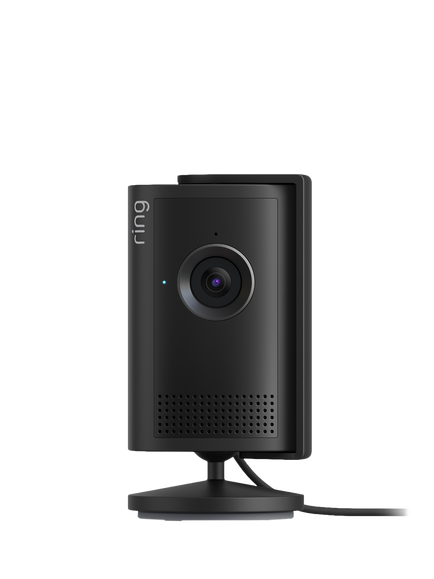 Ring Indoor Camera Plus Smart Security Camera with Built-in Wi-Fi, Black, Black