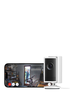 Ring Indoor Camera Plus Smart Security Camera with Built-in Wi-Fi, Black - view 2, Black