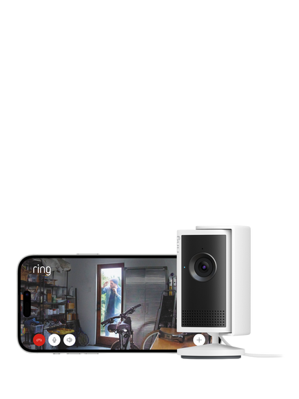 Ring Indoor Camera Plus Smart Security Camera with Built-in Wi-Fi, Black - view 2, Black