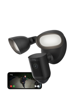 Ring Floodlight Cam Pro (2nd Generation) Wired Smart Security Camera with Built-in Wi-Fi, Black - view 2, Black