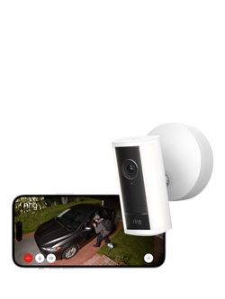 Ring Spotlight Cam Pro (2nd Generation) Wired with Built-in Wi-Fi & Siren Alarm, White - view 2, White