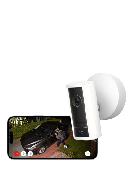 Ring Spotlight Cam Pro (2nd Generation) Wired with Built-in Wi-Fi & Siren Alarm, Black - view 2, Black