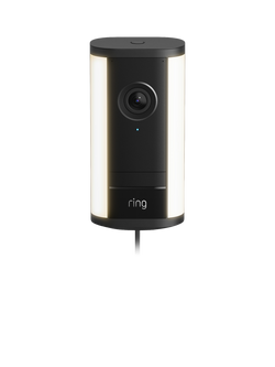 Ring Spotlight Cam Pro (2nd Generation) Plug-In with Built-in Wi-Fi & Siren Alarm, Black, Black