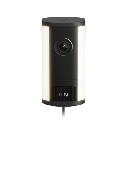 Ring Spotlight Cam Pro (2nd Generation) Plug-In with Built-in Wi-Fi & Siren Alarm, Black, Black
