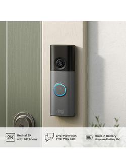 Ring Battery Video Doorbell (2nd Generation), Speckled Grey - view 2, Speckled Grey