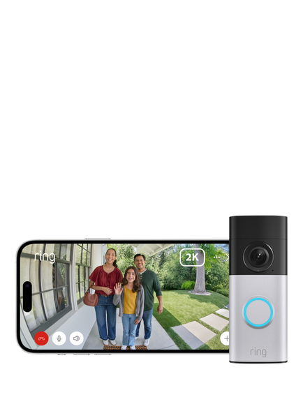 Ring Wired Video Doorbell Plus (2nd Generation) with Plug-In Adapter, Nickel Silver - view 2, Nickel Silver