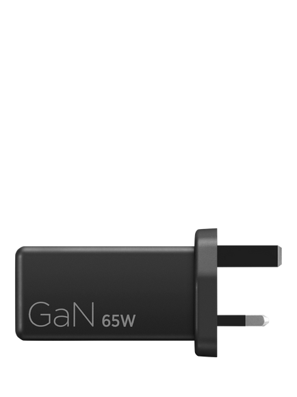 Lenovo GaN Mini USB-C 65W Laptop Charger & Cable, Black - view 2, Black