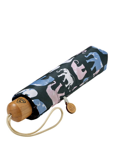 Fulton L918 Eco Planet 2 UV Umbrella, Marching Elephants - view 2, Marching Elephants